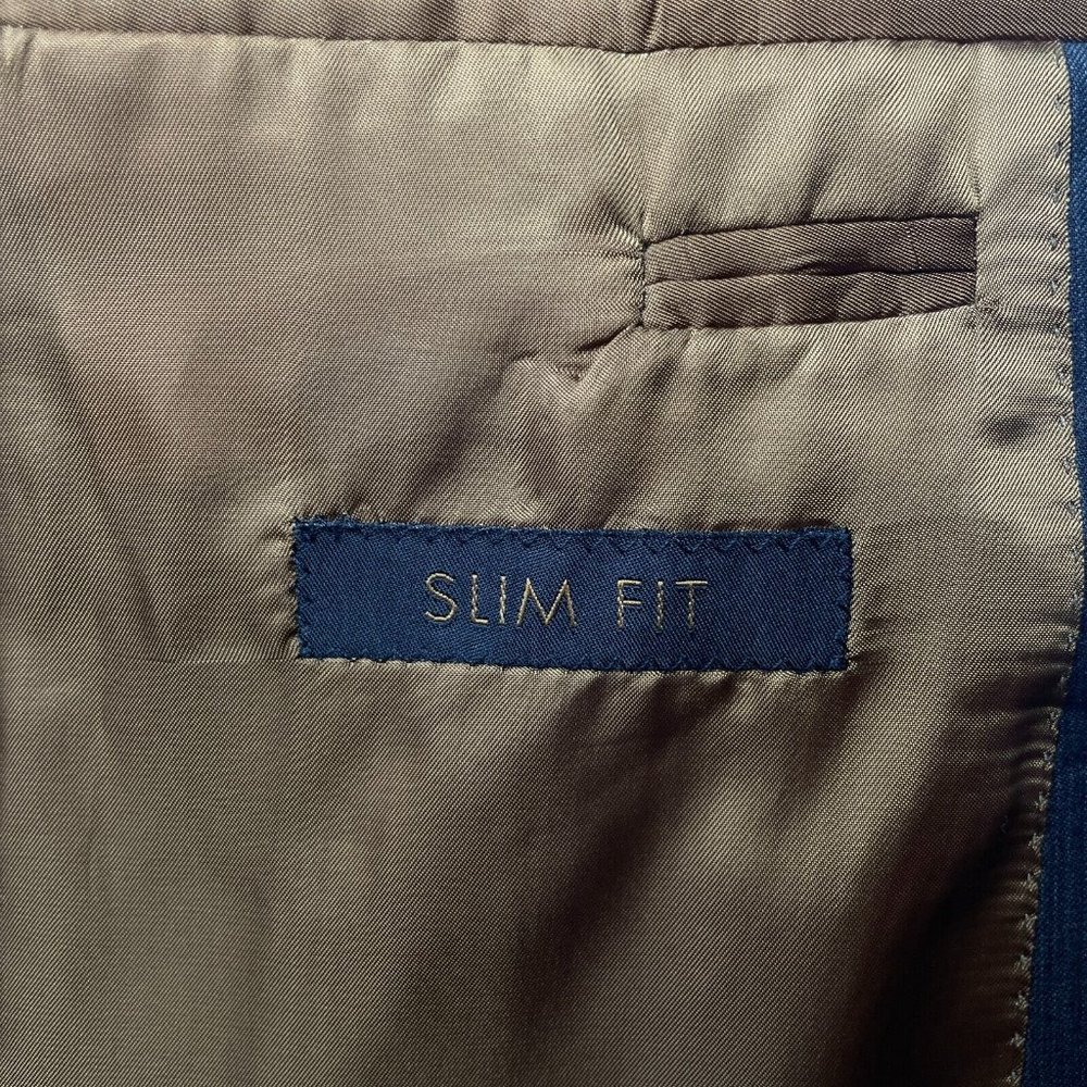 Joseph Jos.A.Bank Blazer Mens 40R Brown Grey Stripe Slim Fit Sport Coat Jacket - Picture 11 of 11